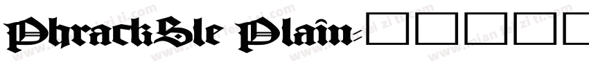 PhrackSle Plain字体转换